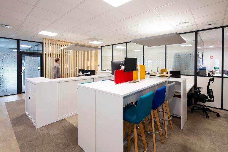 Bureaux de Groupe Qualiconsult, livrés par ADP Group, à Entzheim, septembre 2021.