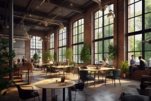 Bureau en flex office co-working