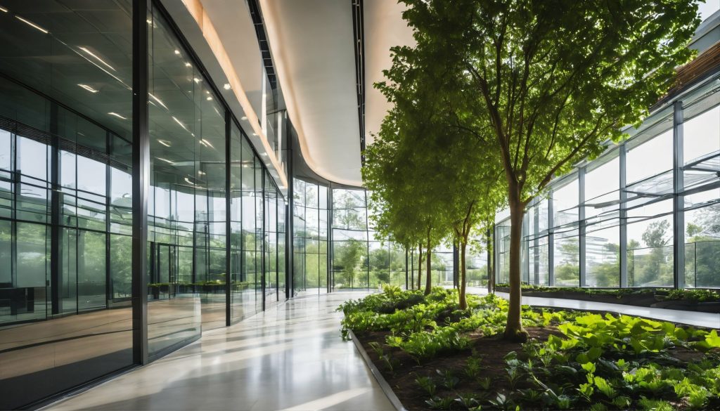 Aménager des bureaux avec des plantes : et si vous passiez au naturel ? 2 interieur immeuble vert