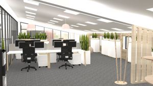 Open space bas de plafond